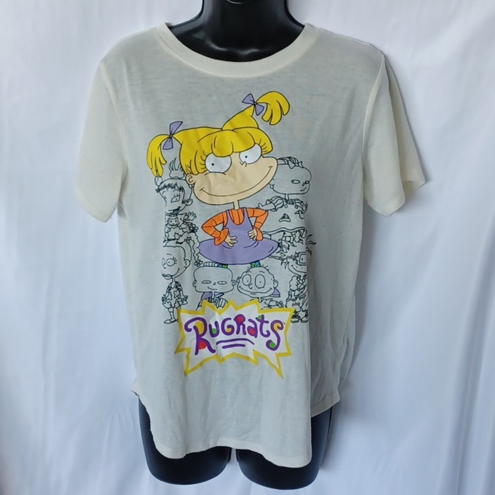 Nickelodeon Womens L Ivory Rugrats "Angelica" Graphic T-Shirt